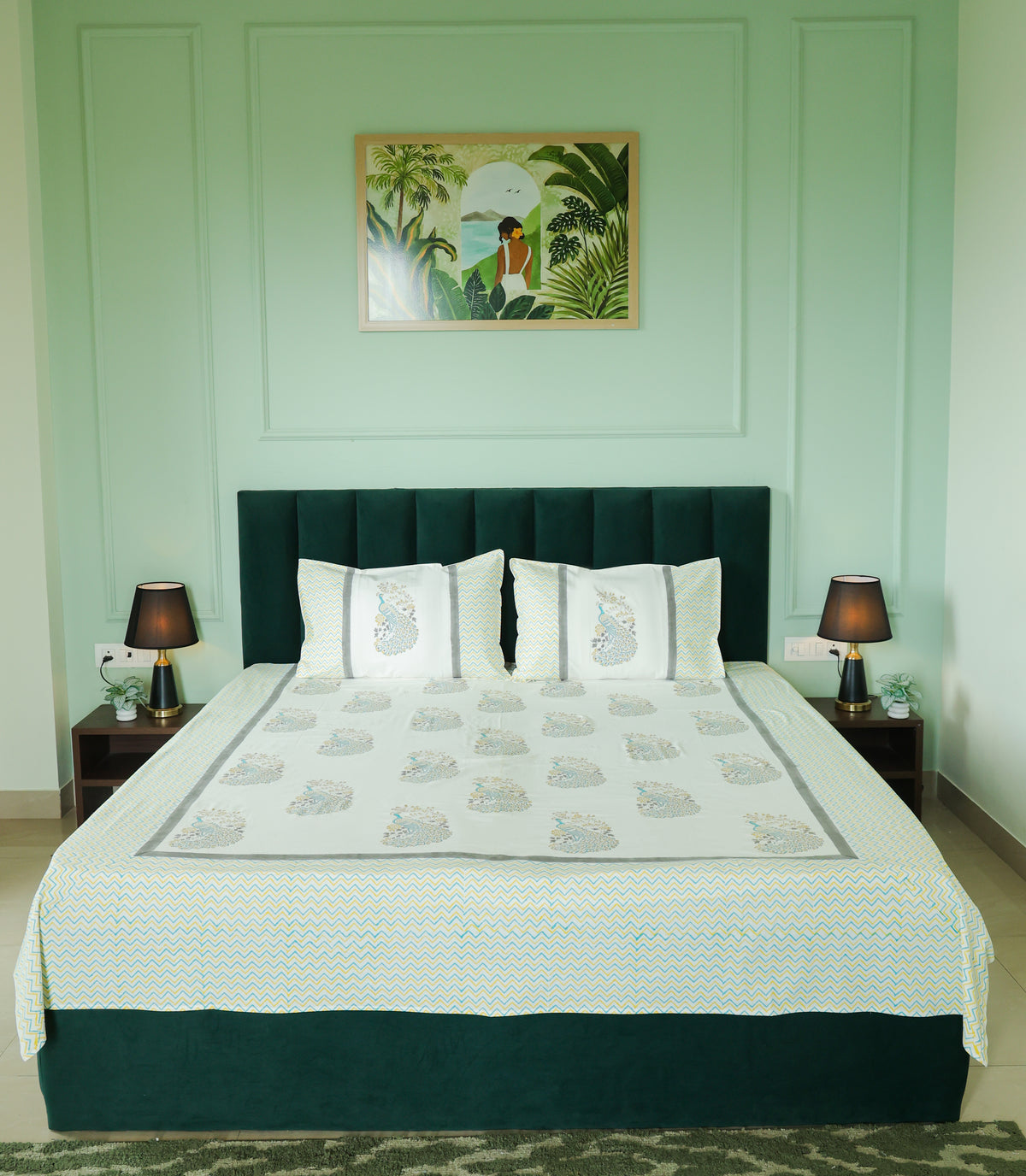 Royal Bloom Cotton Bedsheet